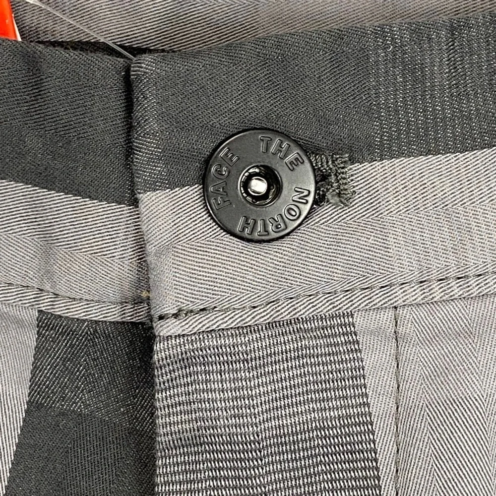 New The North Face Narrows Plaid Shorts Mens 34 Grey Cotton Plaid Gorpcore $59